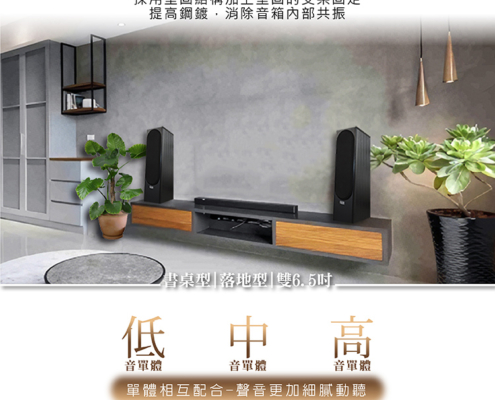 G&M BSJ75卡拉OK專業書桌型喇叭 想把家裡變成專屬K歌房?這款台灣製卡拉OK喇叭絕對是你的最佳選擇! 它不只擁有120W+120W強大功率,讓你輕鬆飆高音、唱低音,還採用了頂級的三音路三單體設計,搭配高品質的200磁單體和羊毛纖維鼓紙。這代表什麼?代表你聽到的每一句歌聲都超清晰、超細膩,沒有雜音,只有最動人的旋律。 而且,它還特別貼心,書桌、落地兩用,隨你擺放。雅致的木質箱體,有淺木紋和質感黑兩種顏色,讓音響也能成為家裡的時尚裝飾品,質感爆棚! 最重要的是,我們堅持台灣製造,品質跟組裝都給你滿滿的安心感。還享一年完整保固,售後服務絕對有保障!讓你在家也能擁有專業級的K歌體驗,唱得開心又放心!