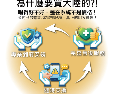 唱得好不好，差在系統不是價格！ 金將科技能給你完整服務、真正的KTV體驗！