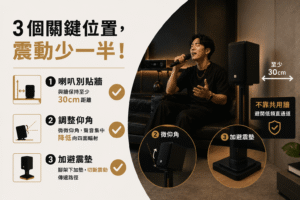 調整這三個關鍵位置，低頻震動少一半